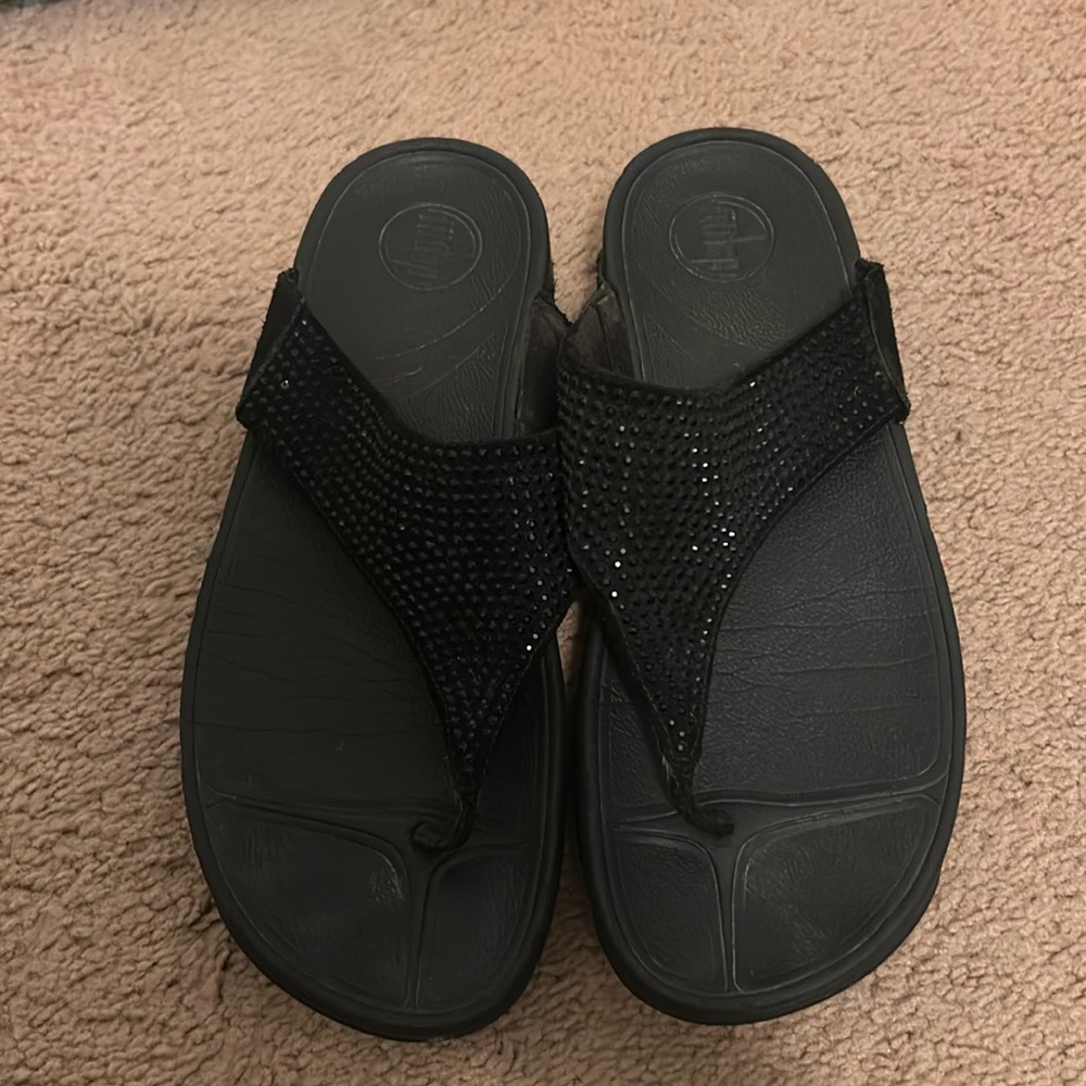🩵🩵Fit Flops Navy Woman Sandles